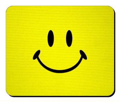 smile classic yellow fun smile stickers, magnet