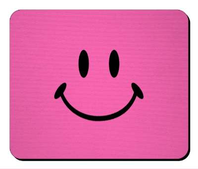 smile face classic pink fun smile stickers, magnet
