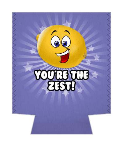 smile face lemon youre the zest star burst rays pun stickers, magnet