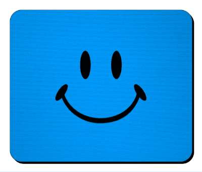 smiley classic blue fun smile emoji stickers, magnet