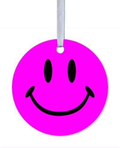 smiley classic emoji smile face magenta stickers, magnet