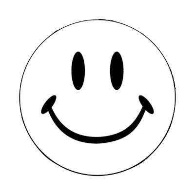 smiley face classic white fun joy happy smile emoji stickers, magnet