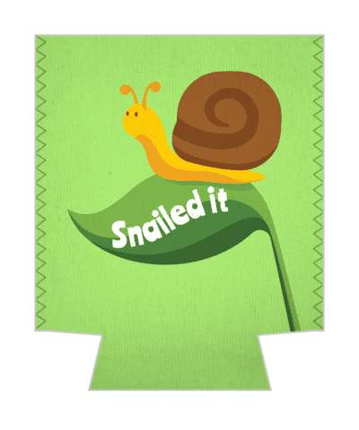 snailed it nailed punny pun stickers, magnet