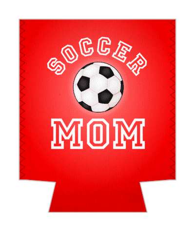 soccer mom team soccerball parent stickers, magnet