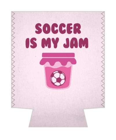 soccerball in jar soccer is my jam wordplay stickers, magnet