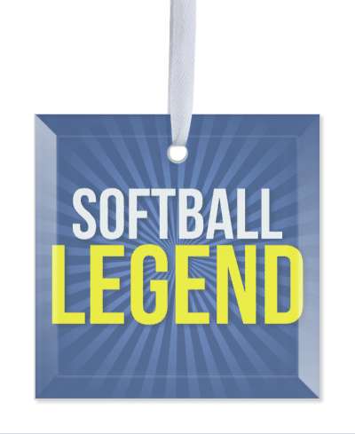 softball legend deep blue rays stickers, magnet