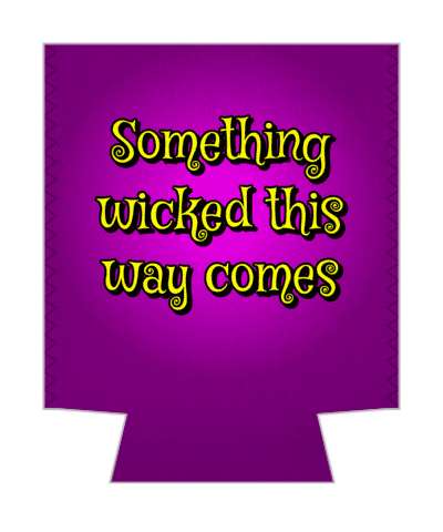 something wicked this way comes yellow purple stickers, magnet