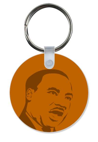 speech line art face martin luther king jr mlk brown stickers, magnet