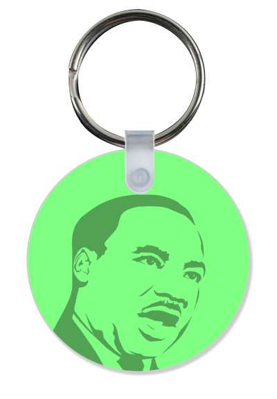 speech line art face martin luther king jr mlk light green stickers, magnet