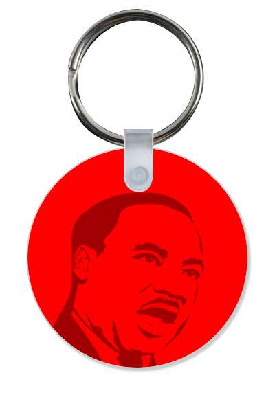 speech line art face martin luther king jr mlk red stickers, magnet