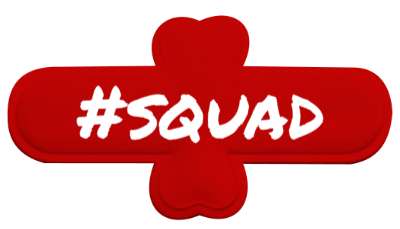 squad hashtag cool stickers, magnet