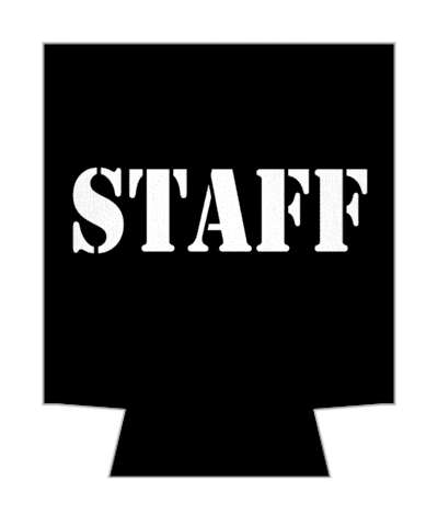 staff stencil bold team stickers, magnet