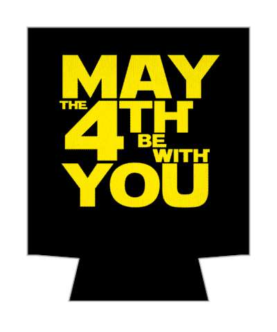 star wars force holiday may the 4th be with you stickers, magnet