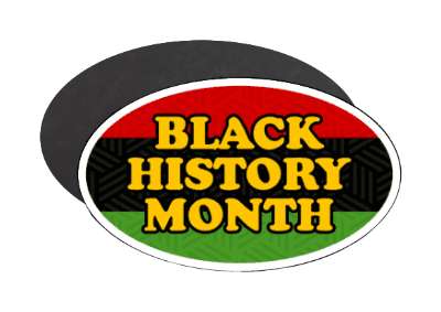 stars pattern black history month africa flag colors black stickers, magnet