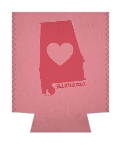 state alabama heart silhouette stickers, magnet