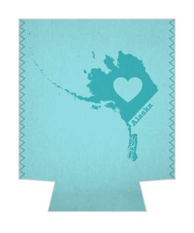 state alaska heart silhouette stickers, magnet