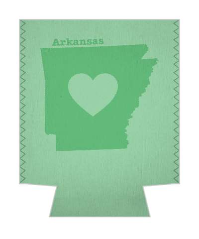 state arkansas heart silhouette stickers, magnet