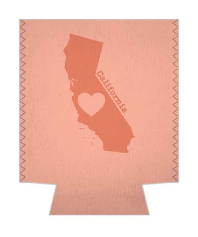 state california heart silhouette stickers, magnet