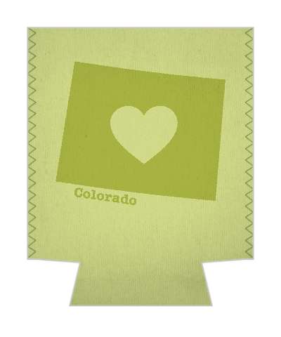 state colorado heart silhouette stickers, magnet
