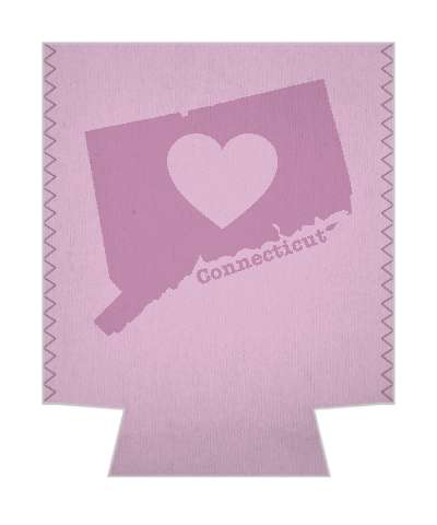 state connecticut heart silhouette stickers, magnet
