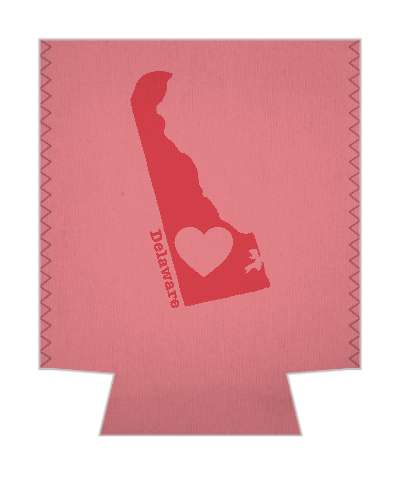 state delaware heart silhouette stickers, magnet