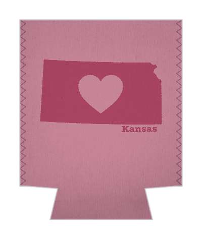 state kansas heart silhouette stickers, magnet