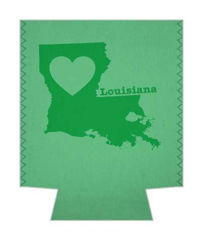 state louisiana heart silhouette stickers, magnet