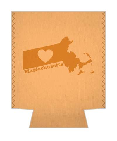 state massachusetts heart silhouette stickers, magnet