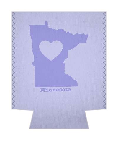 state minnesota heart silhouette stickers, magnet