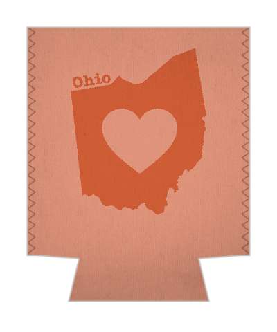 state ohio heart silhouette stickers, magnet