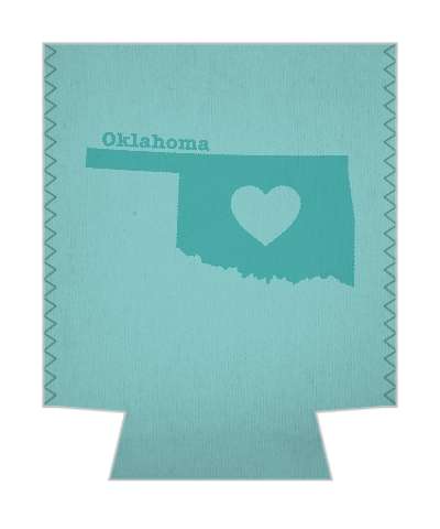state oklahoma heart silhouette stickers, magnet