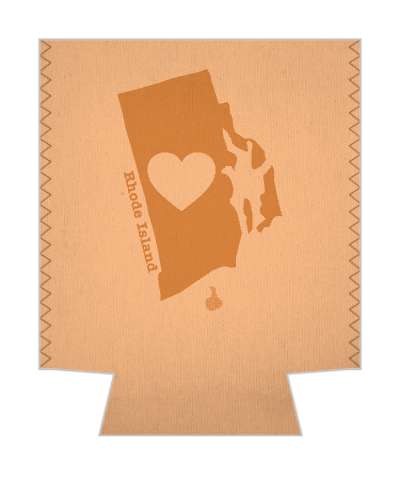 state rhode island heart silhouette stickers, magnet