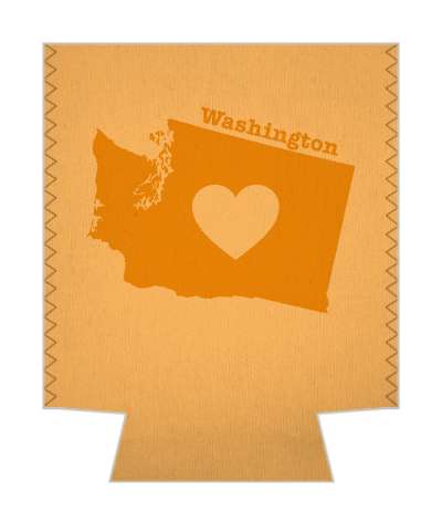 state washington heart silhouette stickers, magnet