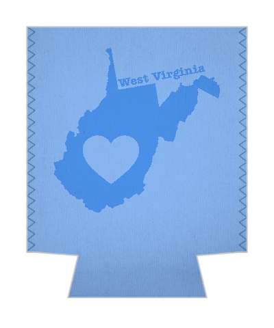 state west virginia heart silhouette stickers, magnet