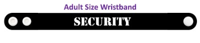 stencil black security wristband