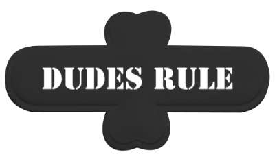 stencil dudes rule guys bro stickers, magnet