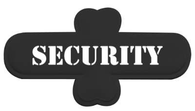 stencil security stickers, magnet