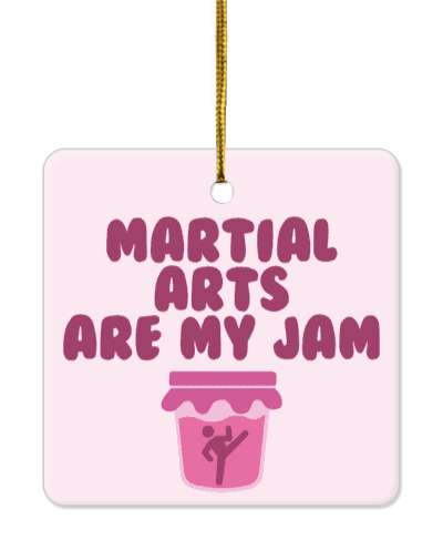 stick figure kicking in jar wordplay martial arts are my jam stickers, magnet