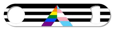 straight trans ally flag lgbt classic colors group series stickers, magnet