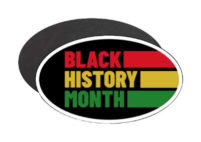 stripes black history month african stickers, magnet