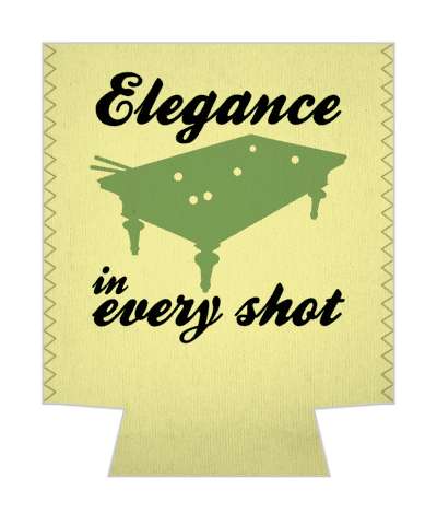 stylized pool table silhouette elegance in every shot stickers, magnet