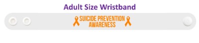 suicide prevention awareness orange awareness ribbon wristband
