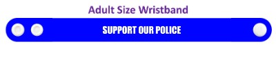 support our police blue wristband