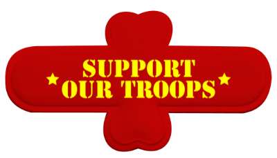 support our troops stars united states stickers, magnet