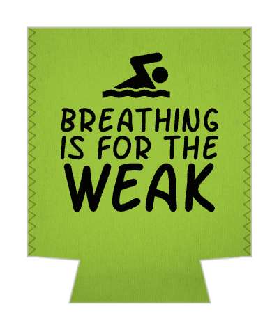 swimmer symbol breathing is for the weak underwater sports stickers, magnet