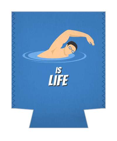 swimming is life water swimmer stickers, magnet