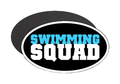 swimming squad team bold stickers, magnet