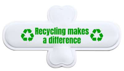 symbols recycling makes a difference stickers, magnet