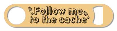 tan black follow me to the cache prints boots stickers, magnet