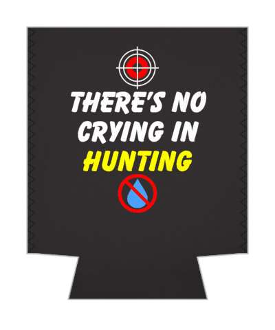 target crosshair theres no crying in hunting red slash tear stickers, magnet